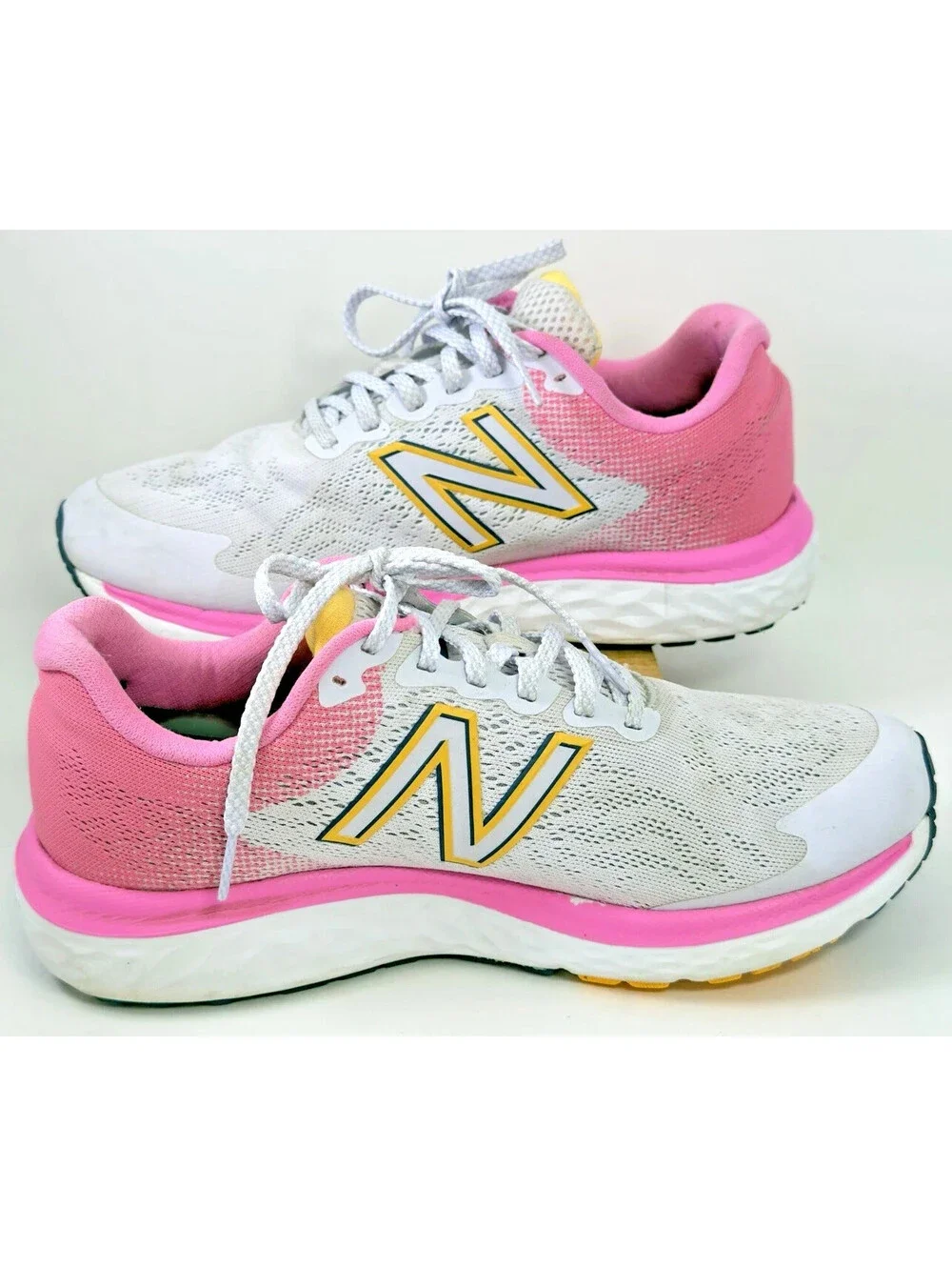 New Balance Fresh Foam 680v7 Running Shoes Womens Libra Pink Trainers Athletic